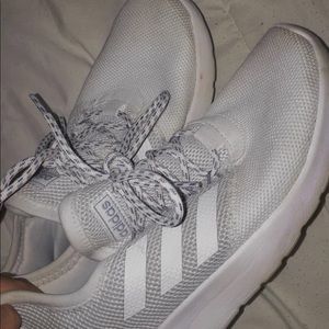 white Adidas shoes